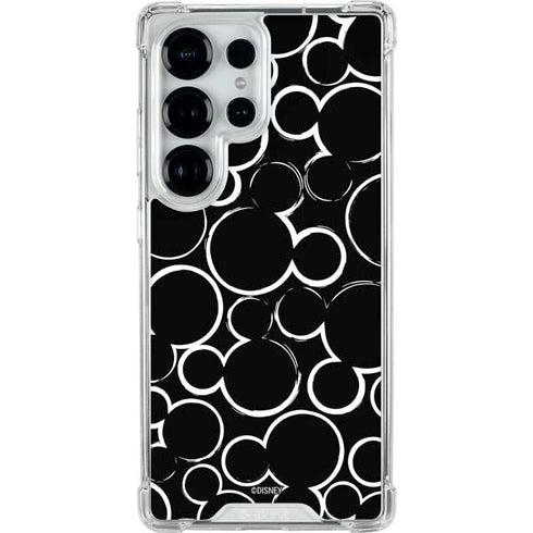 Disney Mickey Mouse Logo Pattern Galaxy S25 Ultra Clear Case